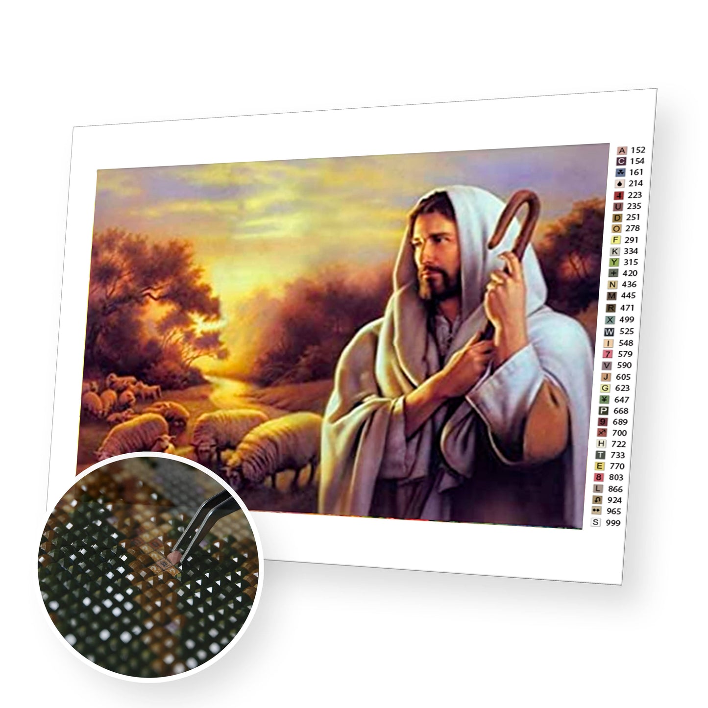 Jesus the Shepherd - Diamond Painting Kit