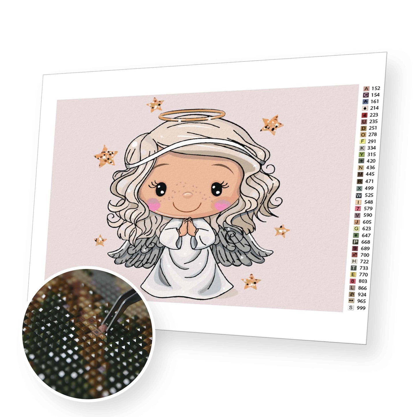 Delightful Christmas Angel - Diamond Painting Kit