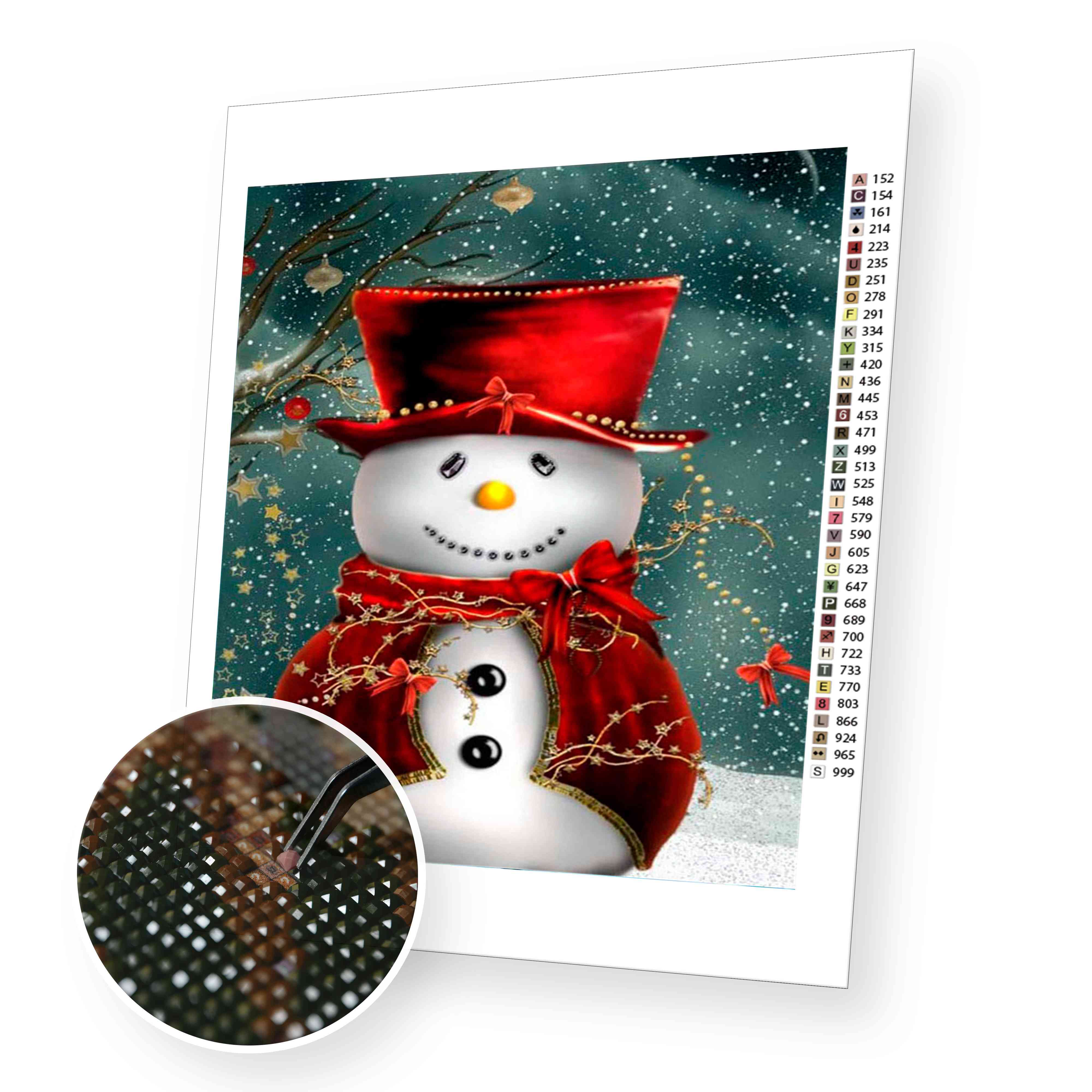 Small Snowman - Diamond Painting Kit – bemyhobbystore