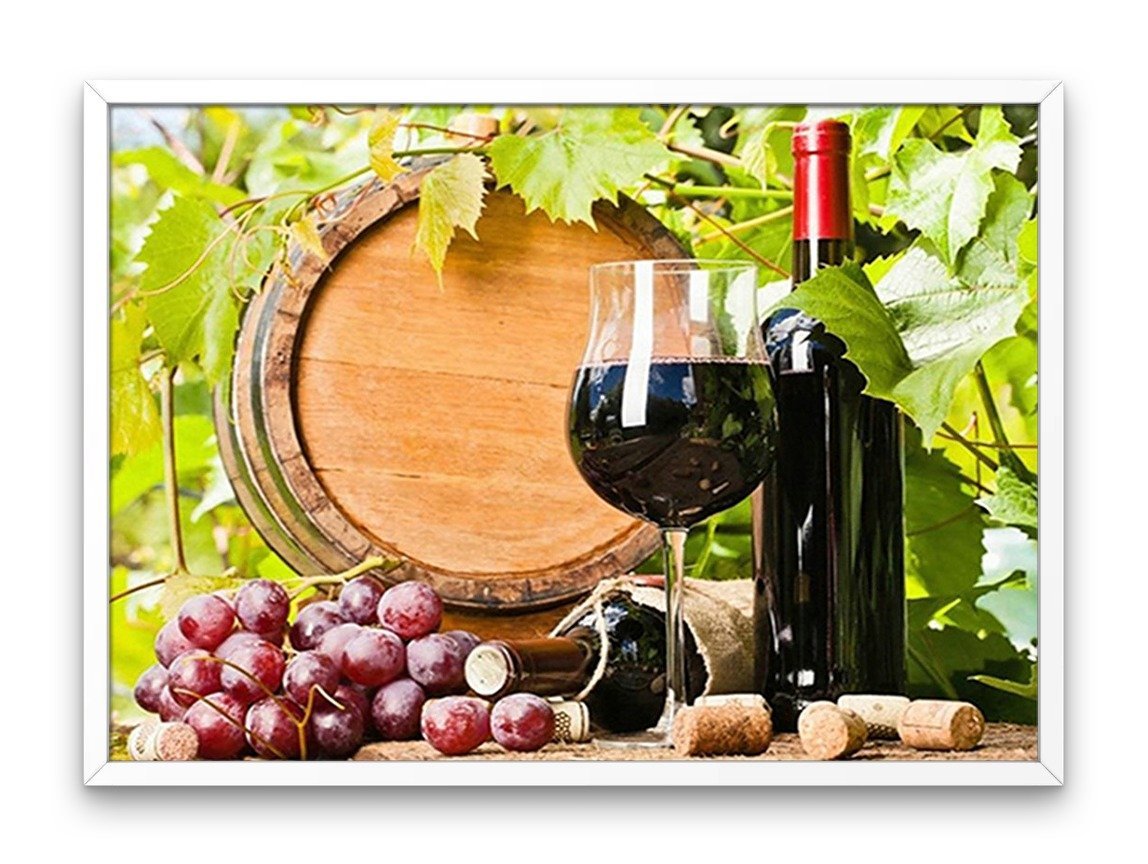 Wine In A Barrel - Diamond Painting Kit