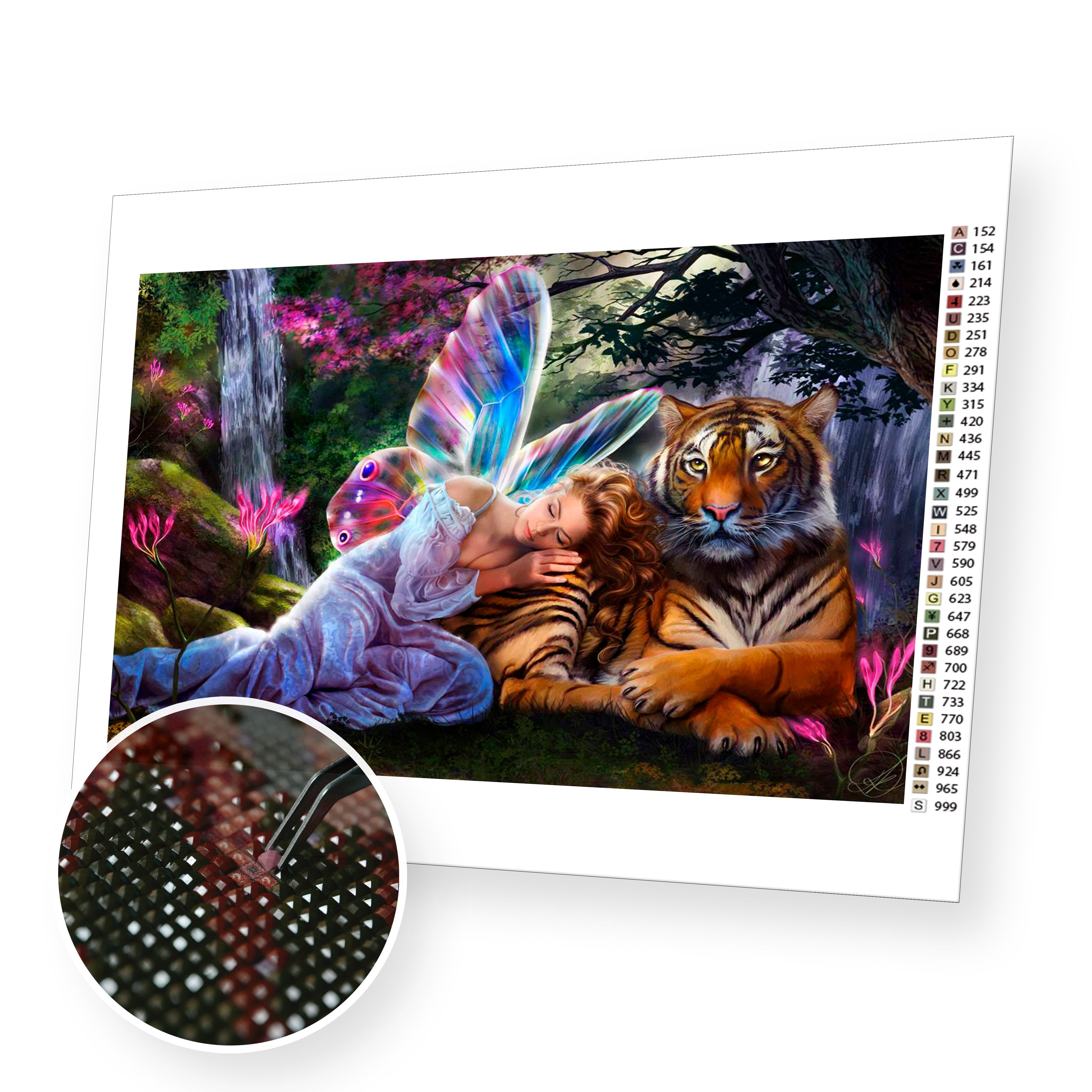 Crafter's Square Diamond Painting Sheet/6 x 8/Tiger