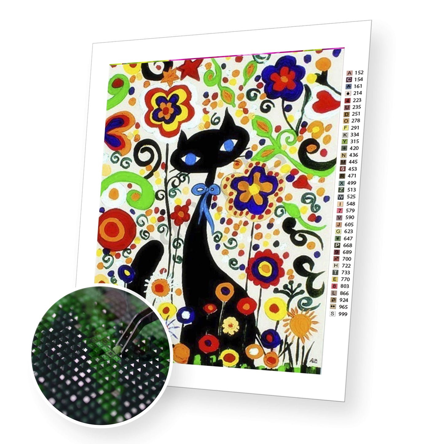 Just a black cat - Diamond Painting Kit