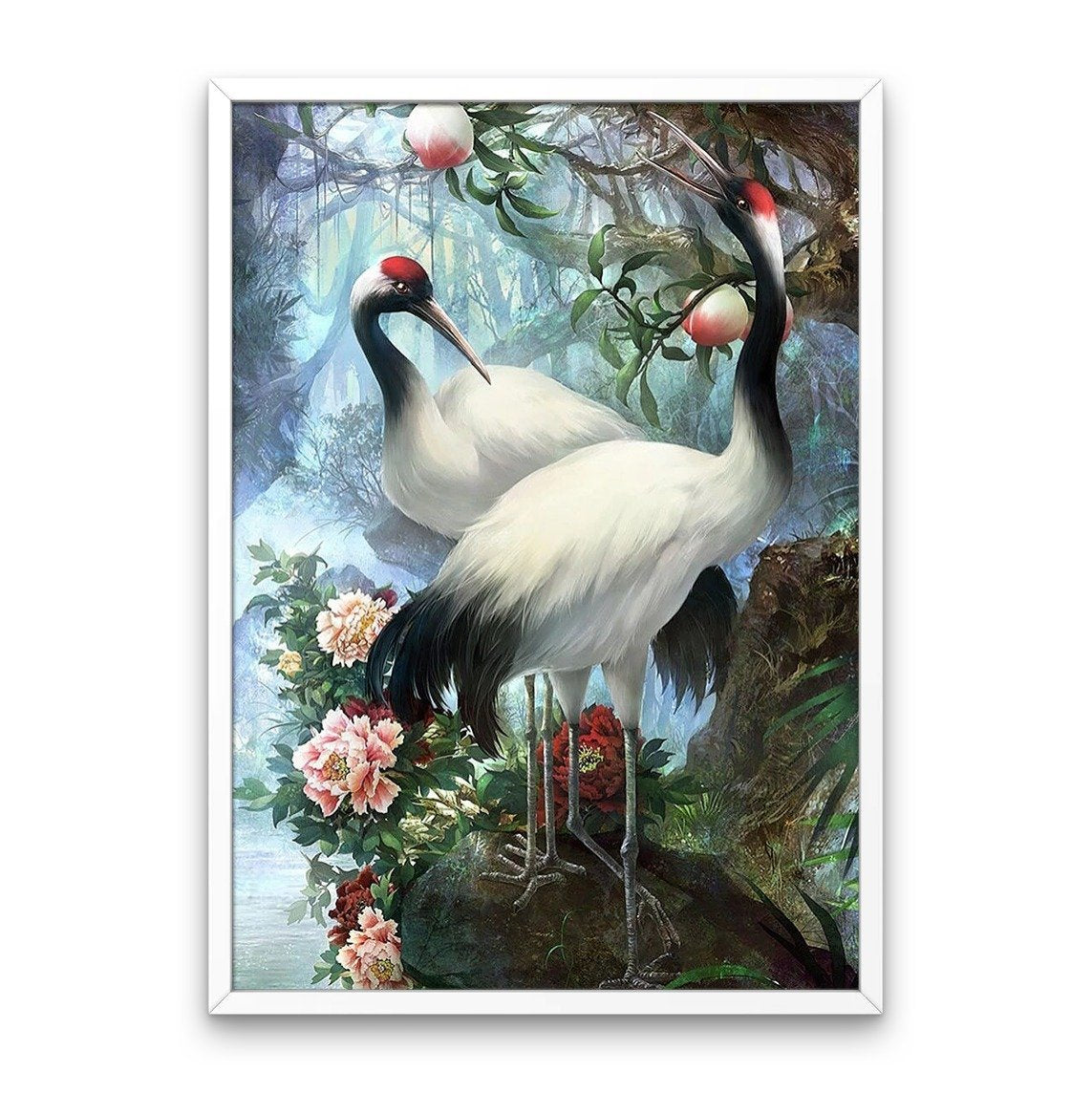 Red-Crowned Crane - Diamond Painting Kit