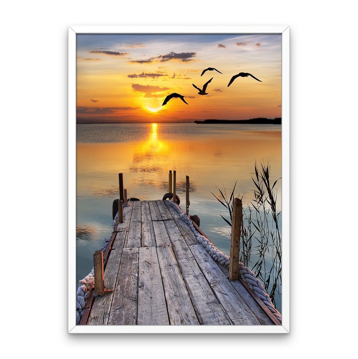 Sunrise on the River - Diamond Painting Kit