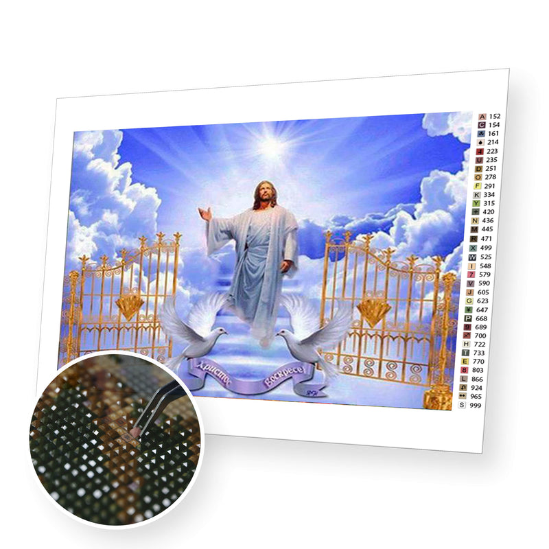 Christ Rose from the Dead premium diamond painting kit for adults