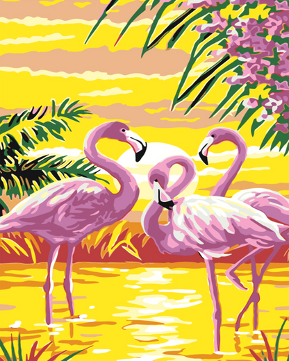 Bright Flamingos