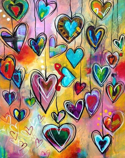 Colored Hearts