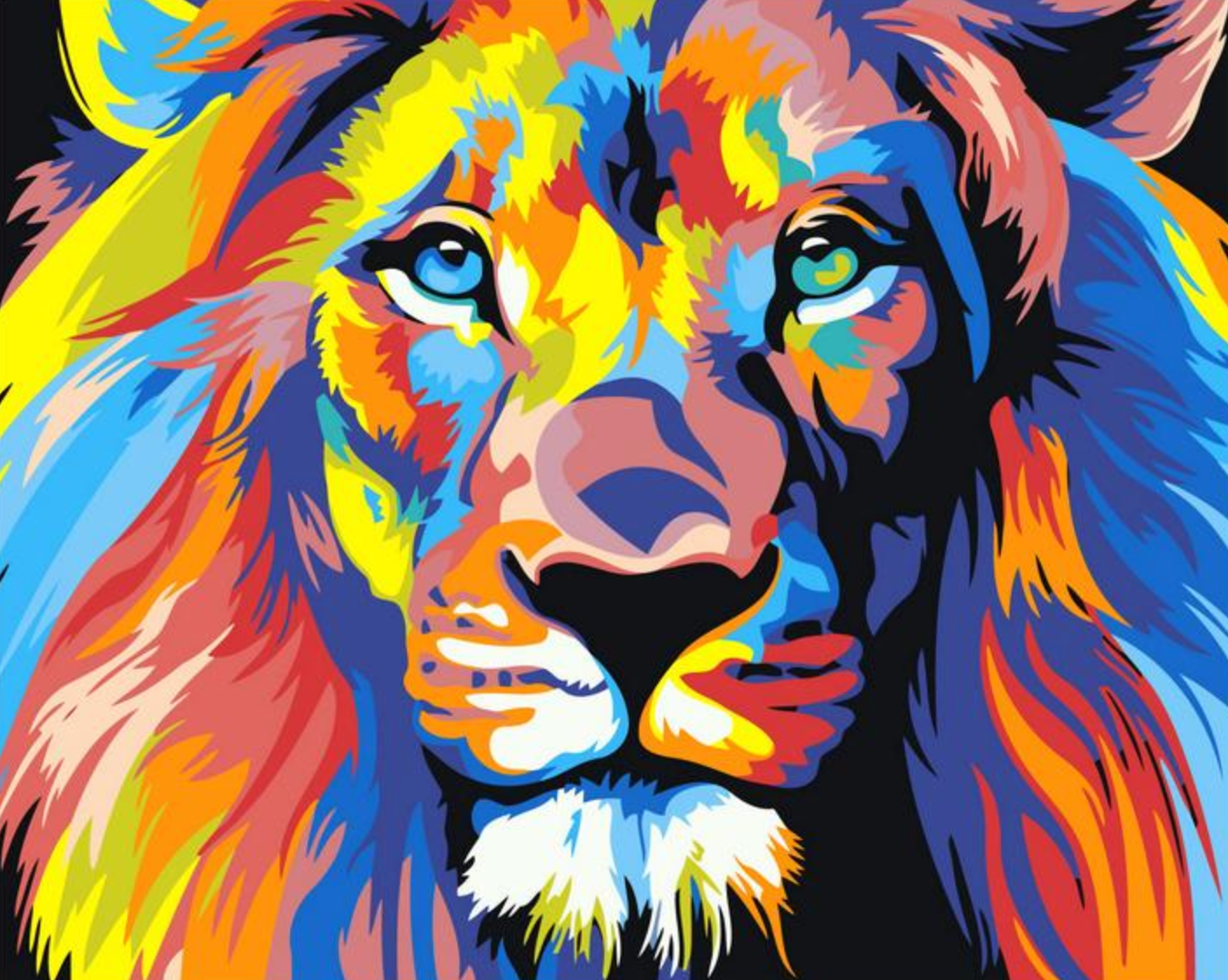 Colorful Lion