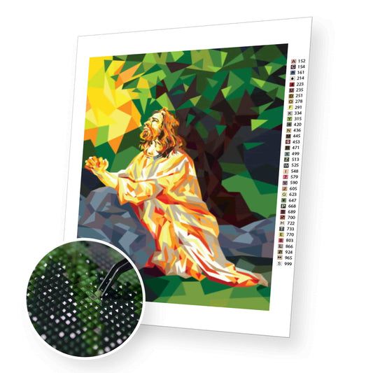 Jesus in the Garden - Diamond Painting Kit