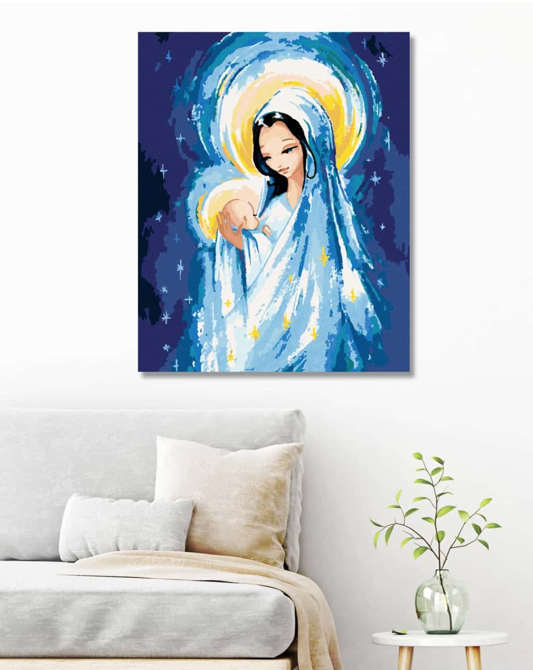 Little Jesus Christ and Mary - Diamond Painting Kit