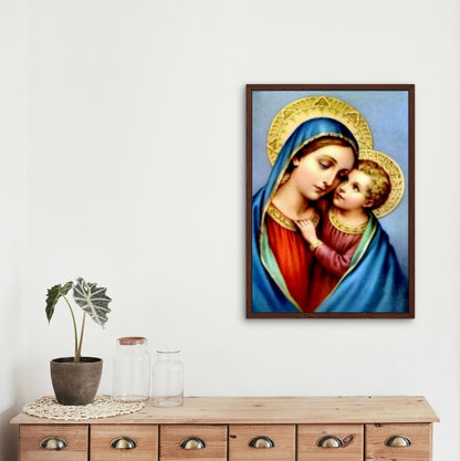 Virgin Mary and Jesus - Diamond Painting Kit