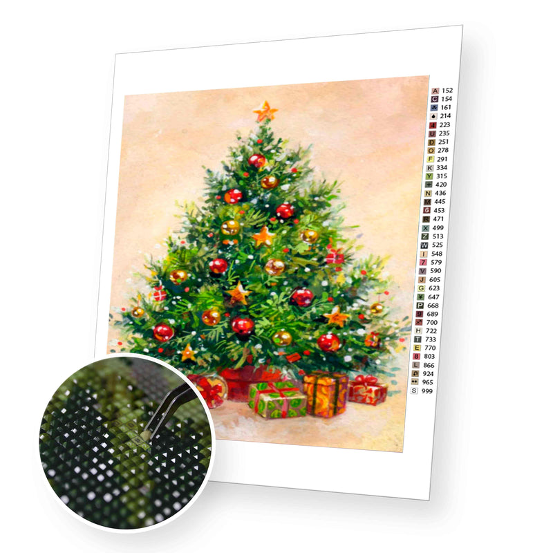 Christmas Tree premium diamond painting kit for adults