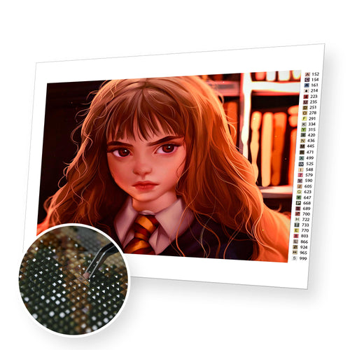 Hermione Granger premium diamond painting kit for adults