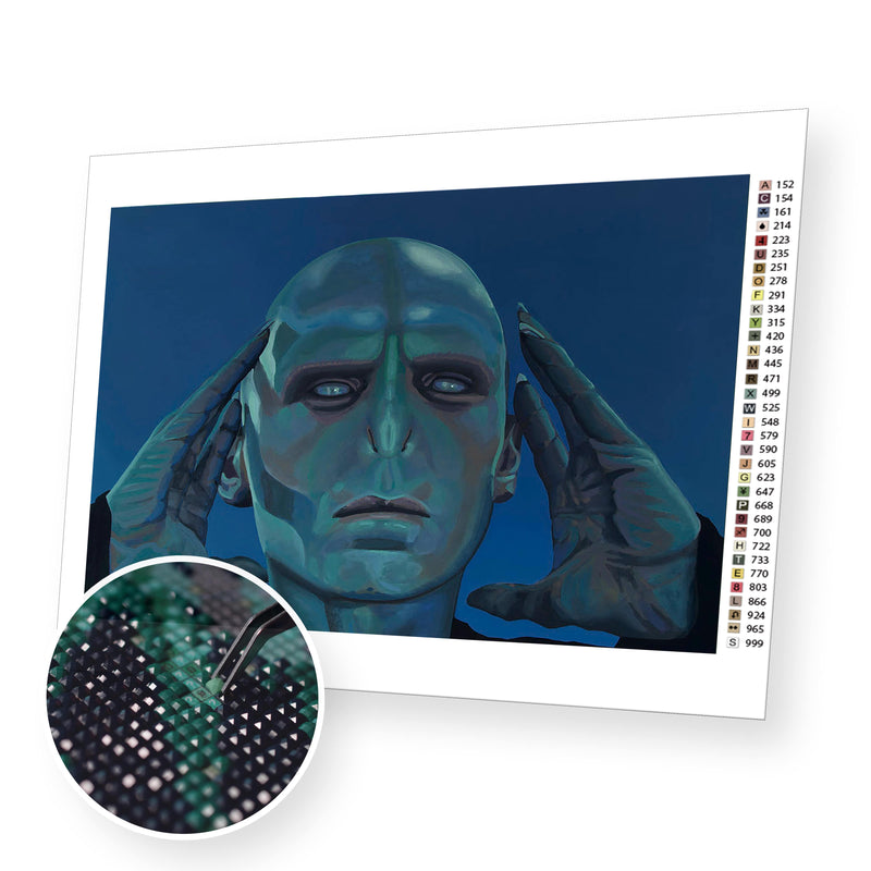 Lord Voldemort premium diamond painting kit for adults