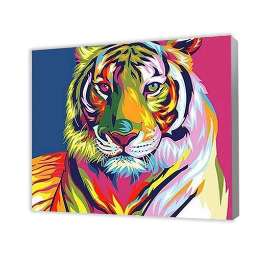 Colorful Tiger - Paint by Numbers