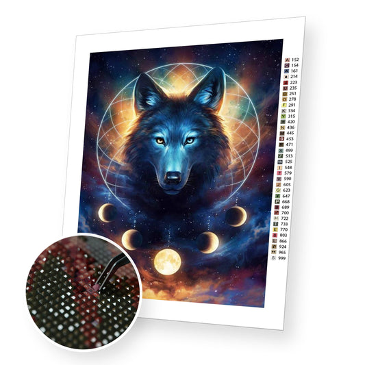 Astral Wolf - Diamond Painting Kit