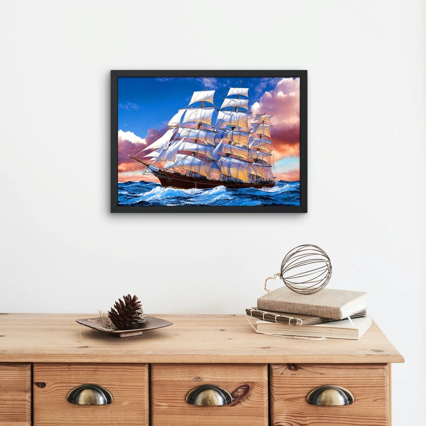 Blue Sea and Blue Sky - Diamond Painting Kit