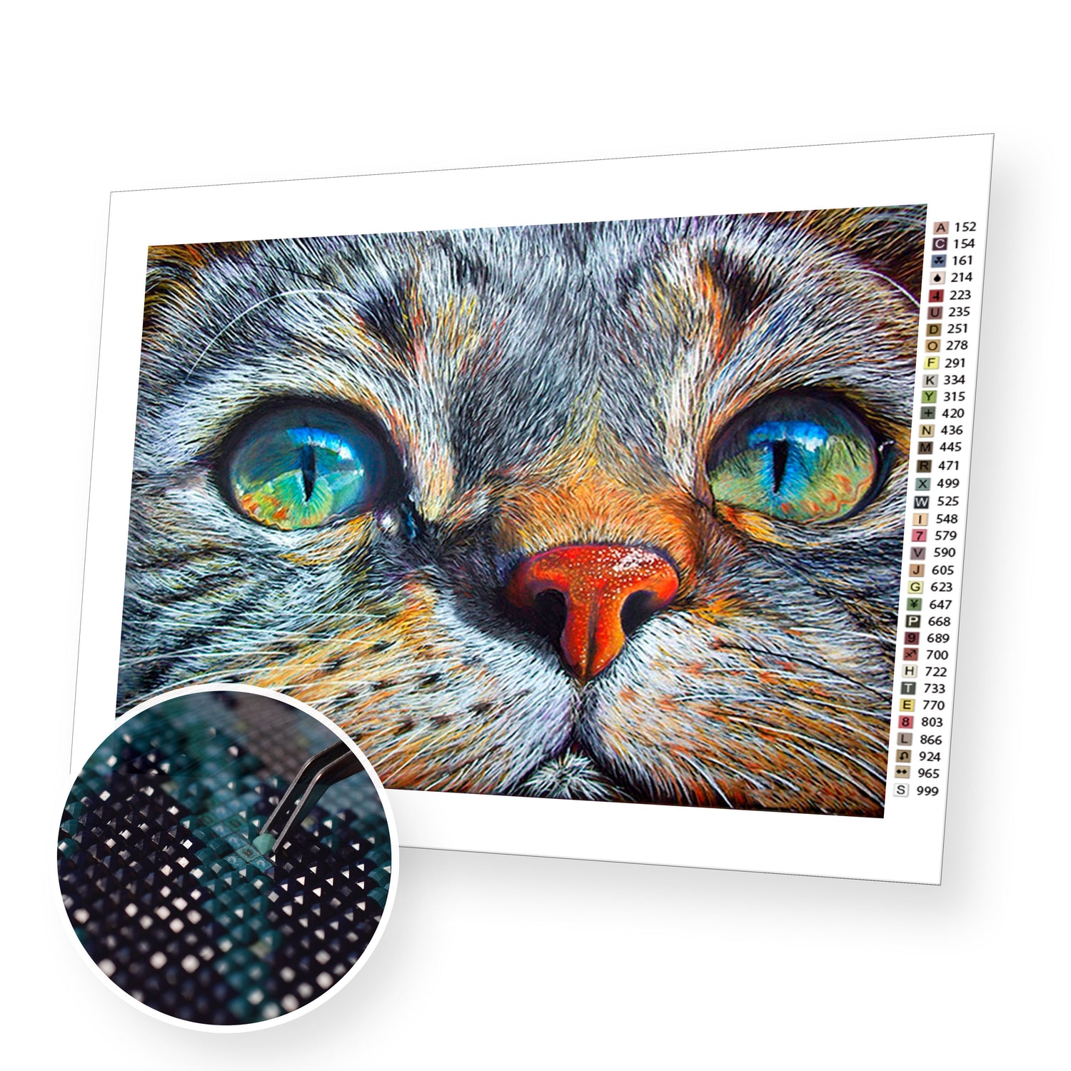 Cat Face - Diamond Painting Kit - [Diamond Painting Kit]