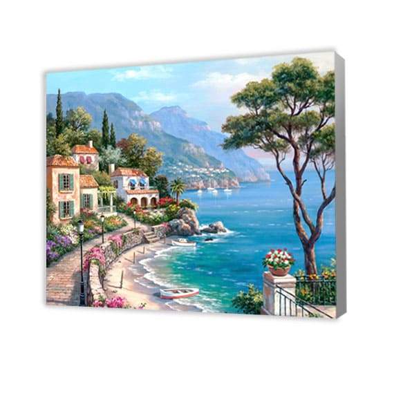 Coast Of Italy - Painting By Numbers Kit | BeMyHobby – bemyhobbystore