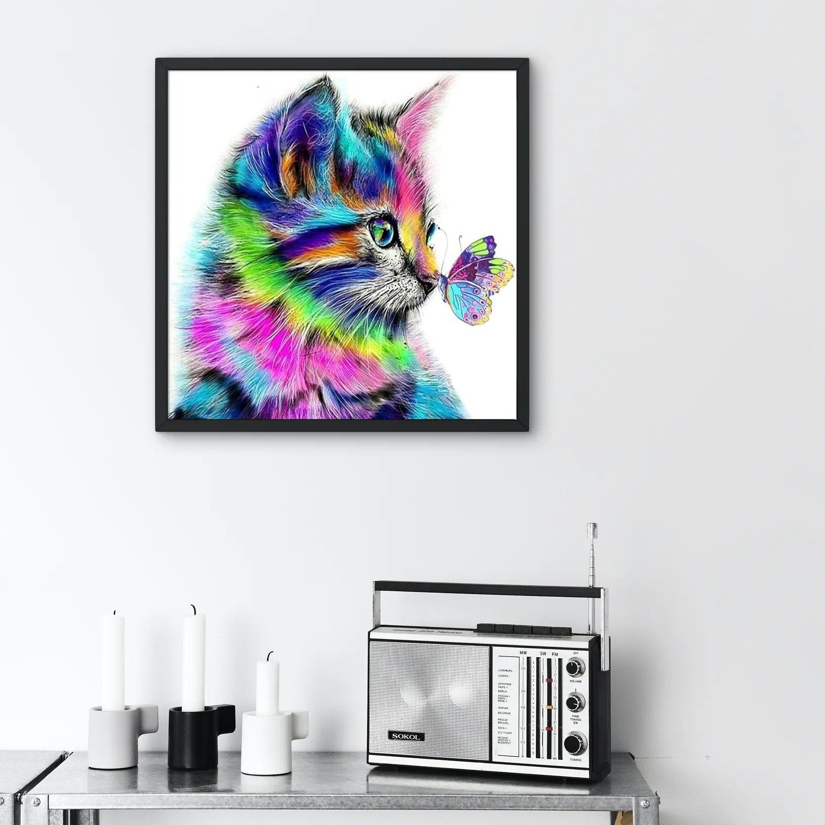 Rainbow Cat Series Diamond Painting Frames Designer Manual Design