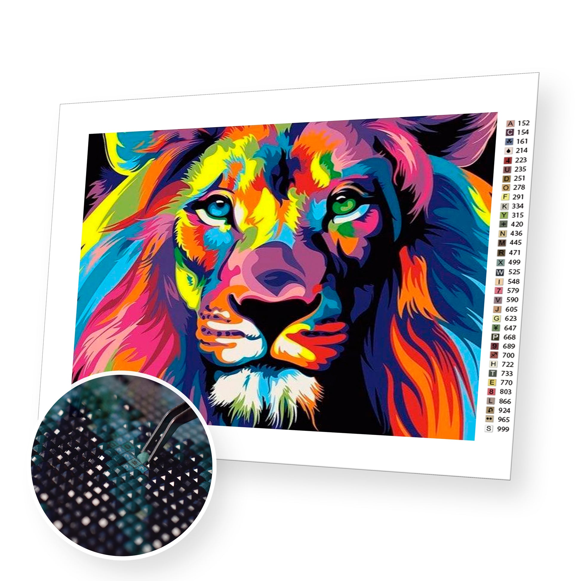 Diamond Painting Animals Lions Diamond Art Kits, está bogaz 0.41