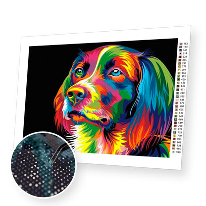 Colorful Dog - Diamond Painting Kit – bemyhobbystore