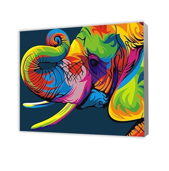 Colorful Elephant - Paint by Numbers