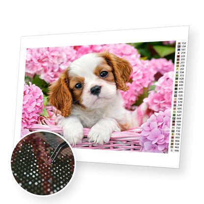 Cute puppy - Diamond Painting Kit