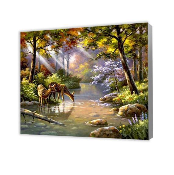 Deer In The Forest - Paint by Numbers
