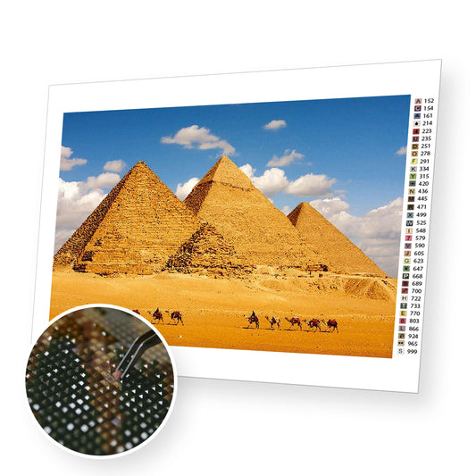 Egyptian pyramids - Diamond Painting Kit