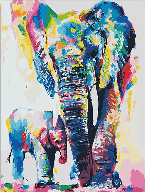 Elephants - Paint by Numbers