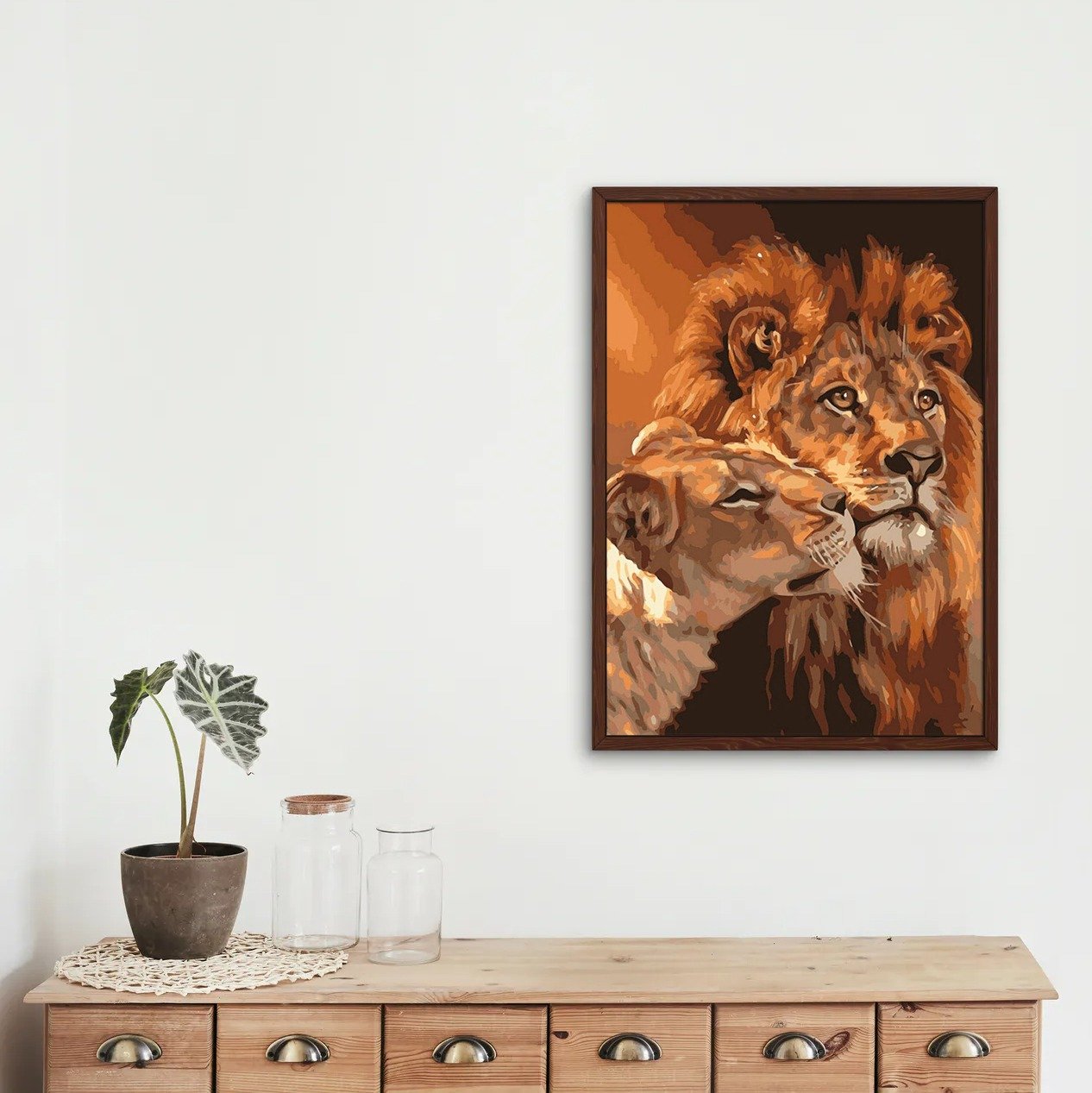 Lion and Tiger - Diamond Painting Kit