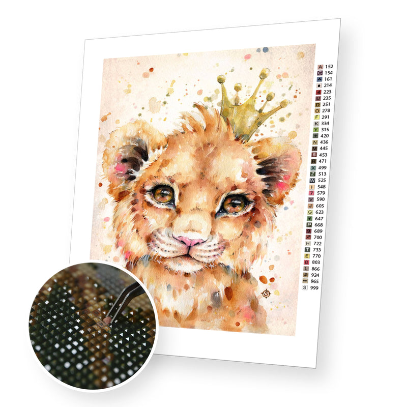 Little Lion premium diamond painting kit for adults