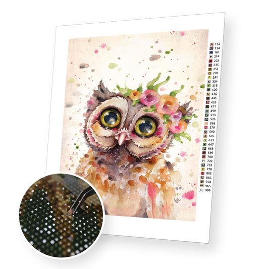 Little Owl - Diamond Painting Kit