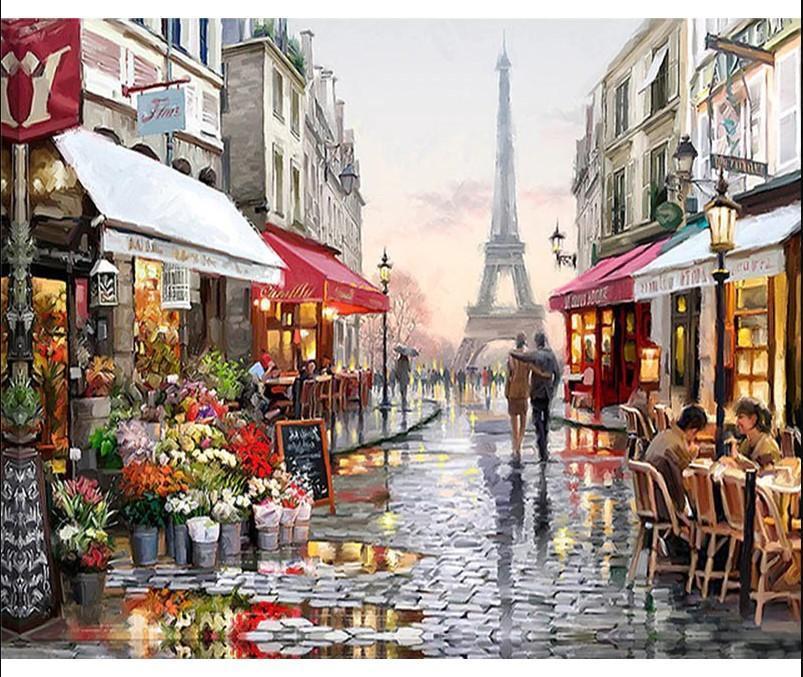 Parisian Cafe - Paint by Numbers