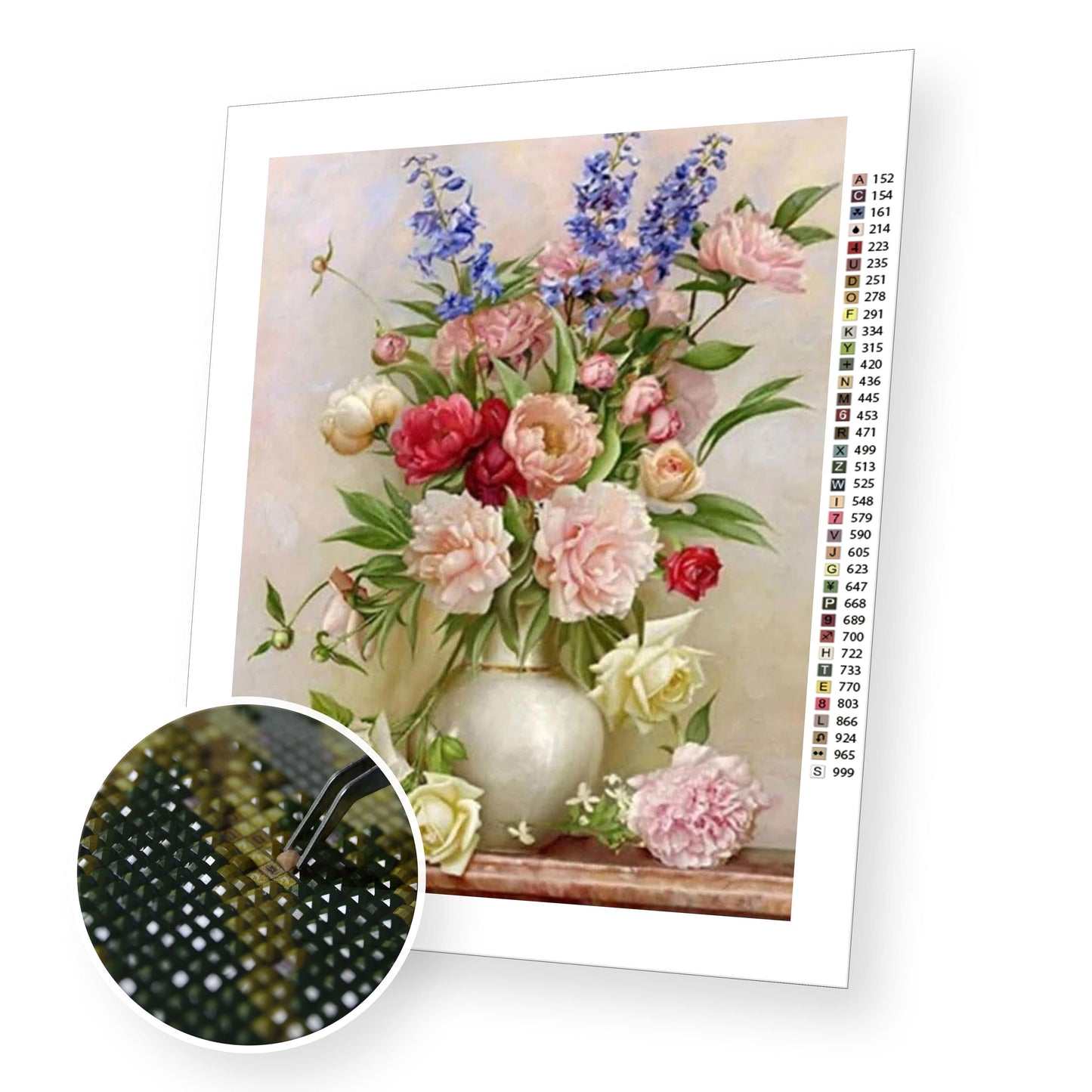 Roses and Peonies - Diamond Painting Kit