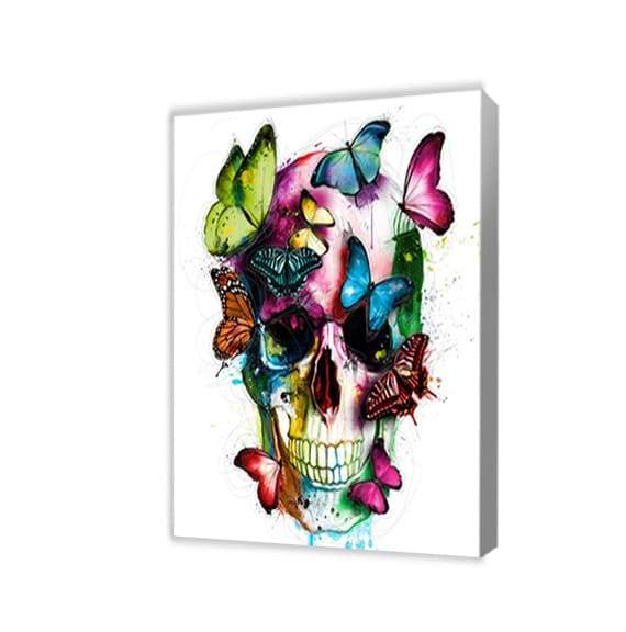 Skull In Butterflies