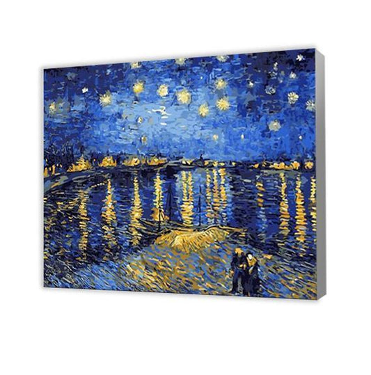 Starry Night Over the Rhône by Vincent van Gogh - Paint by Numbers