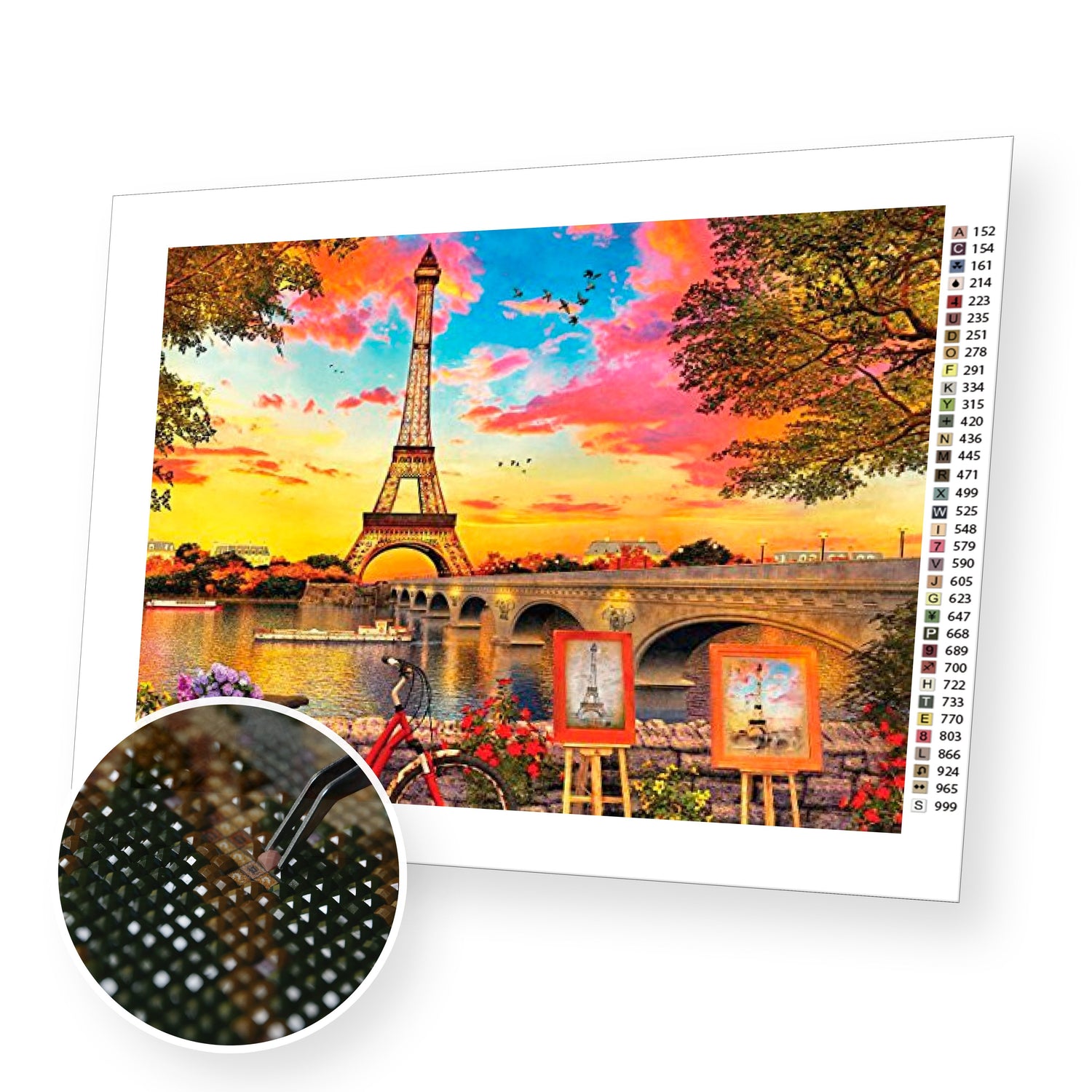 Paris Sunset - Diamond Painting Kit - [Diamond Painting Kit]
