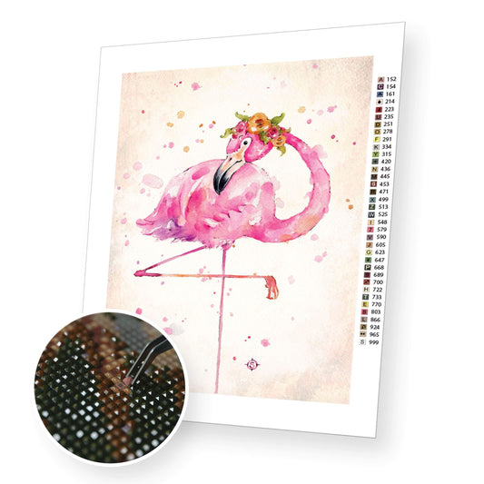 Sweet Flamingo - Diamond Painting Kit