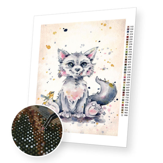 Sweet Wolf - Diamond Painting Kit