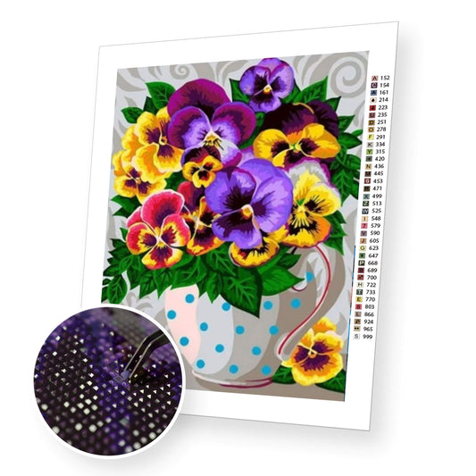 Violet bouquet - Diamond Painting Kit