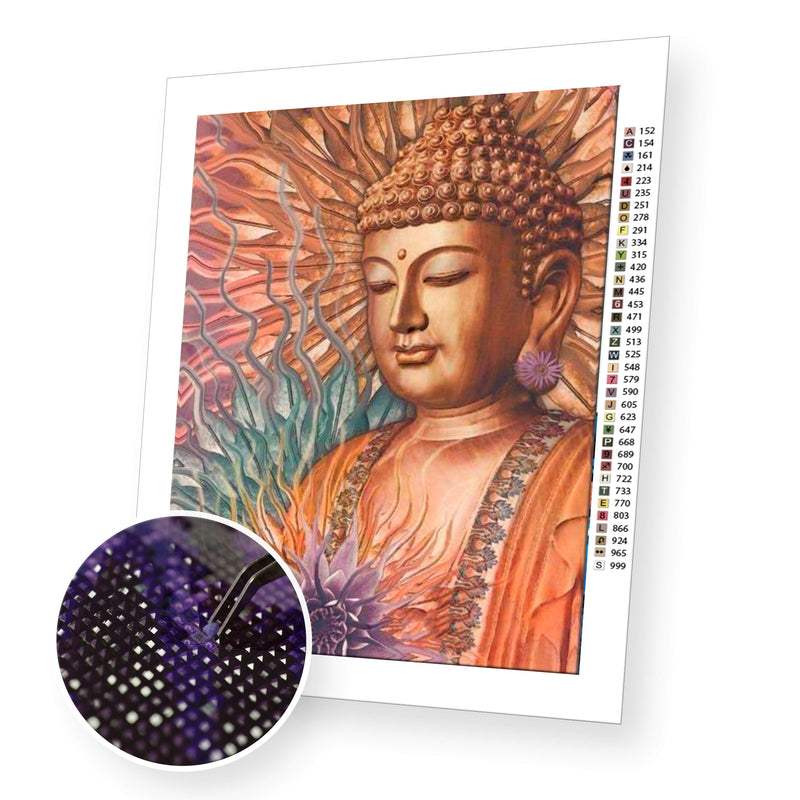 Wise Buddha premium diamond painting kit for adults