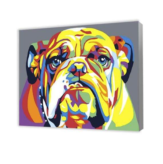 Colorful bulldog