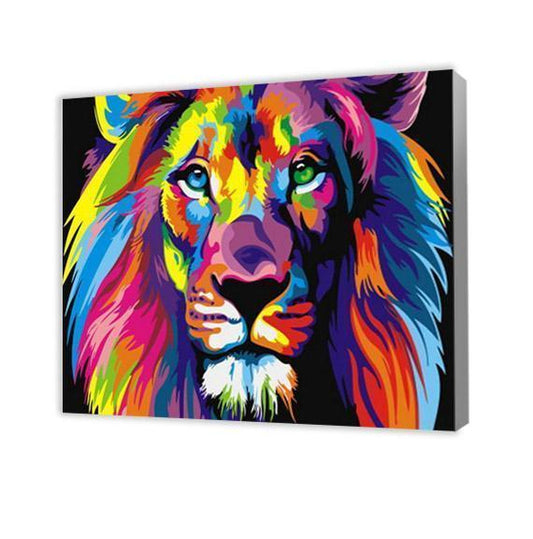 Colorful Lion - Paint by Numbers