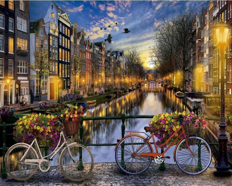 Night Amsterdam - Paint by Numbers