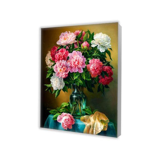 Colorful Peonies - Paint by Numbers