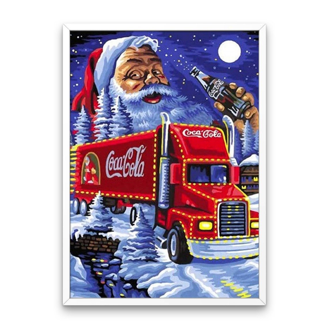 Santa Clause and Coca Cola - Diamond Painting Kit
