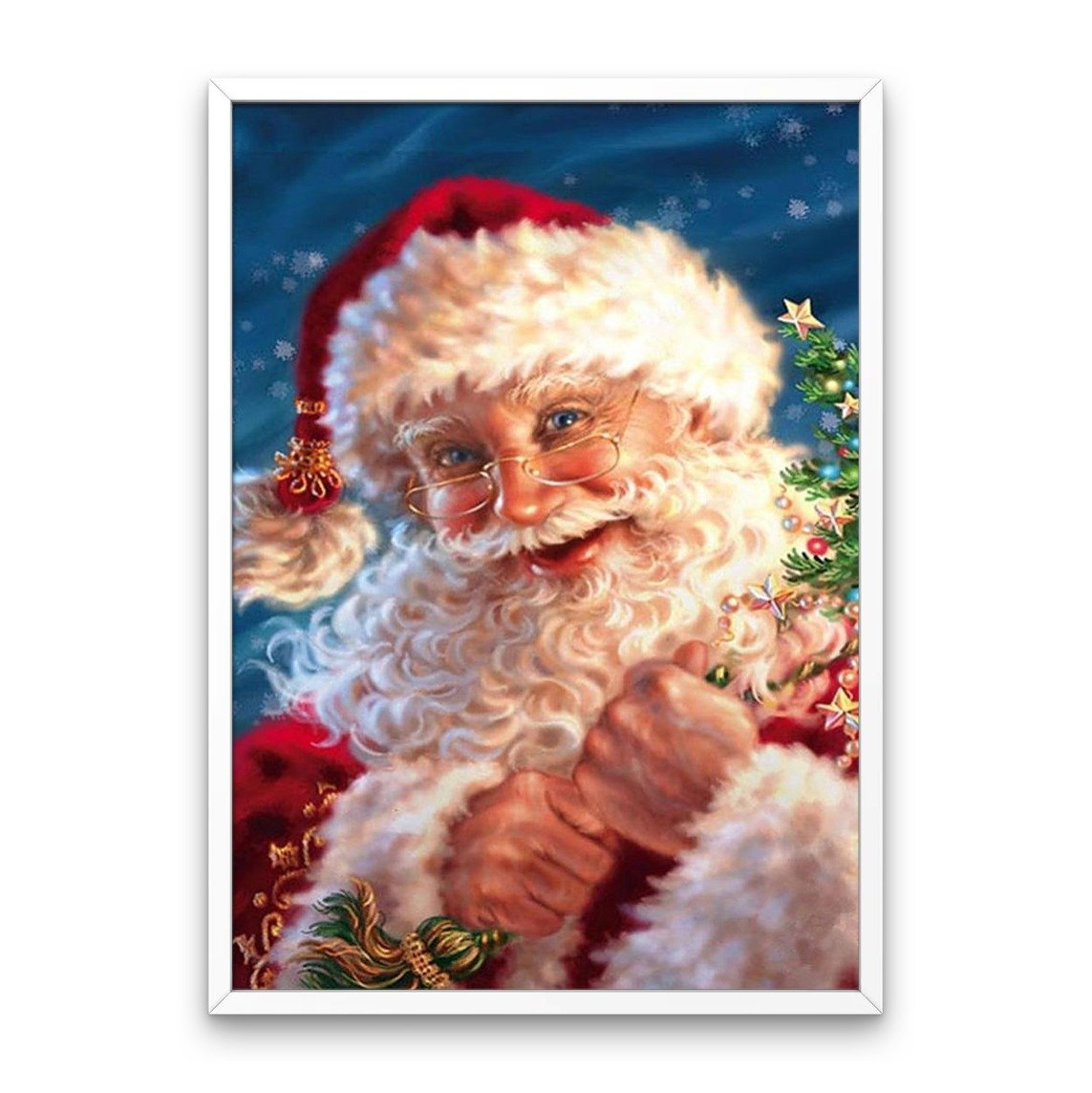 Happy Santa Clause at Christmas - Diamond Painting Kit