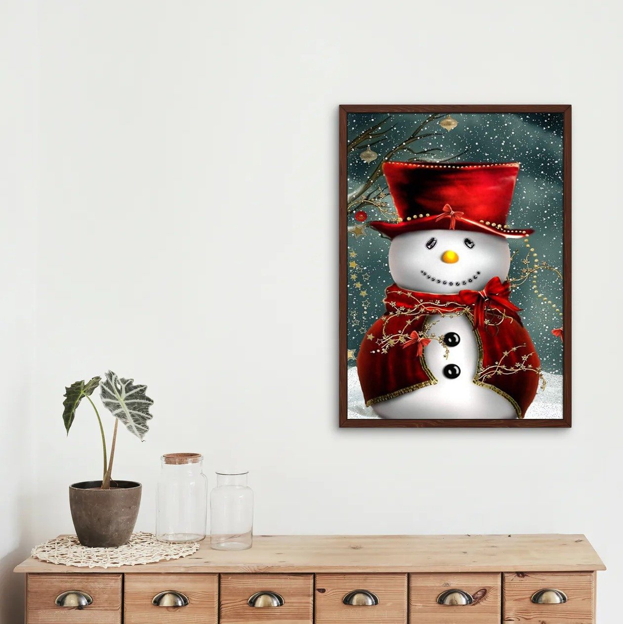 Small Snowman - Diamond Painting Kit – bemyhobbystore